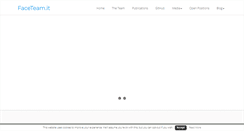Desktop Screenshot of faceteam.it